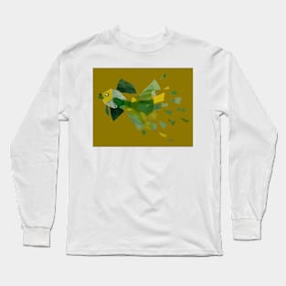 Splish-Splash ~ Green and Gold Long Sleeve T-Shirt